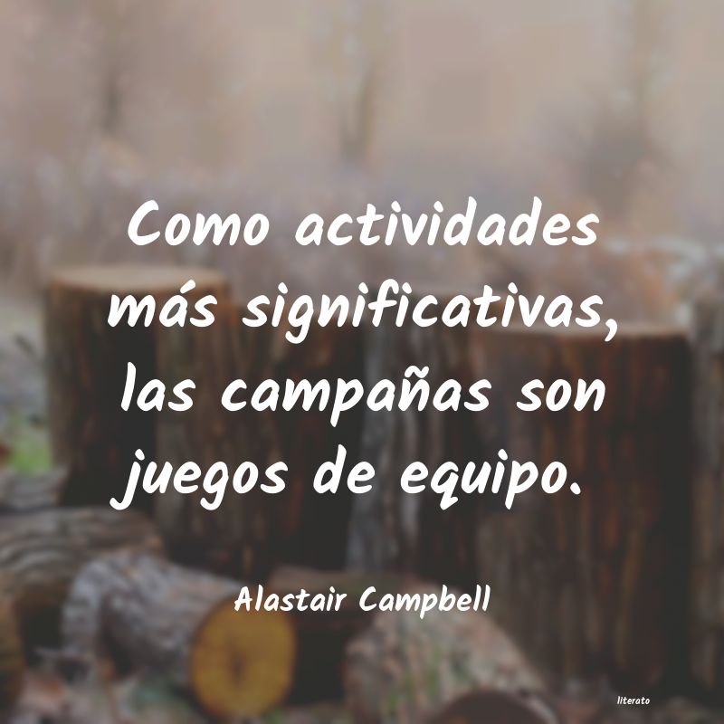 frases de Alastair Campbell