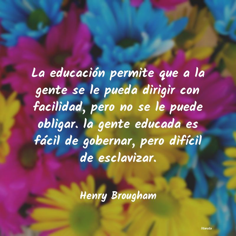 frases de Henry Brougham