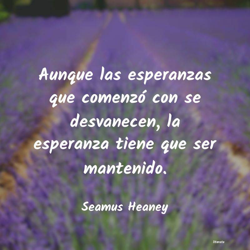 frases de Seamus Heaney