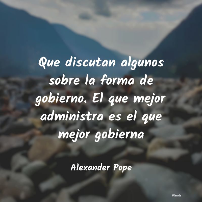 Frases de Alexander Pope