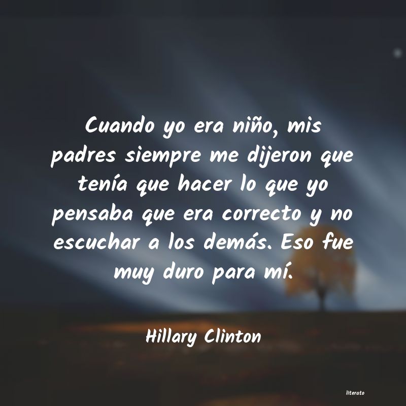 frases de Hillary Clinton