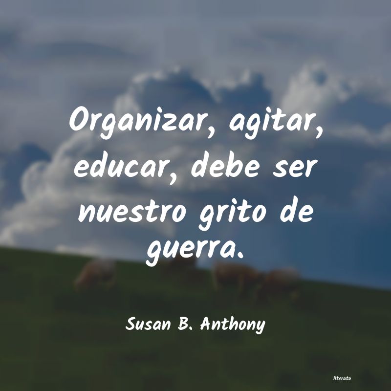 Frases de Susan B. Anthony