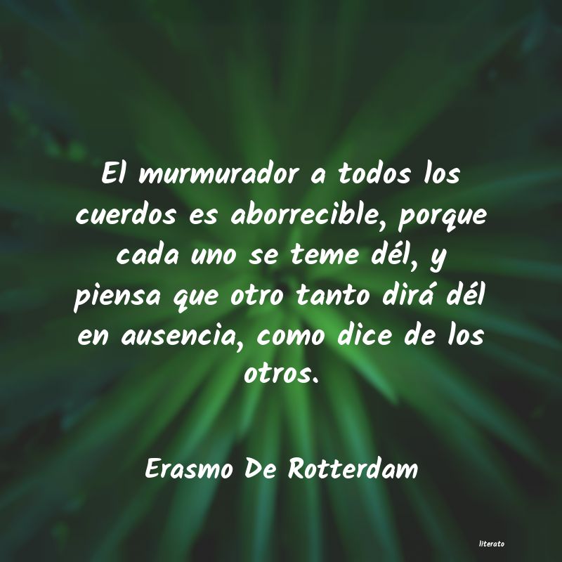 Frases de Erasmo De Rotterdam