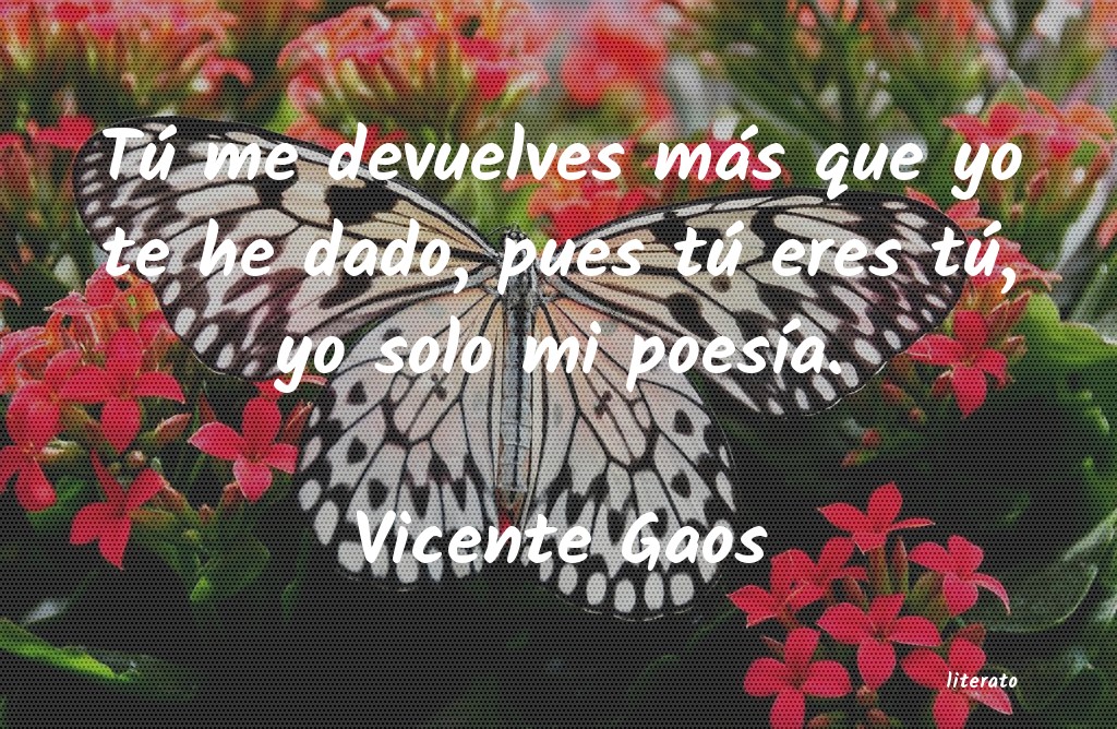 frases de Vicente Gaos