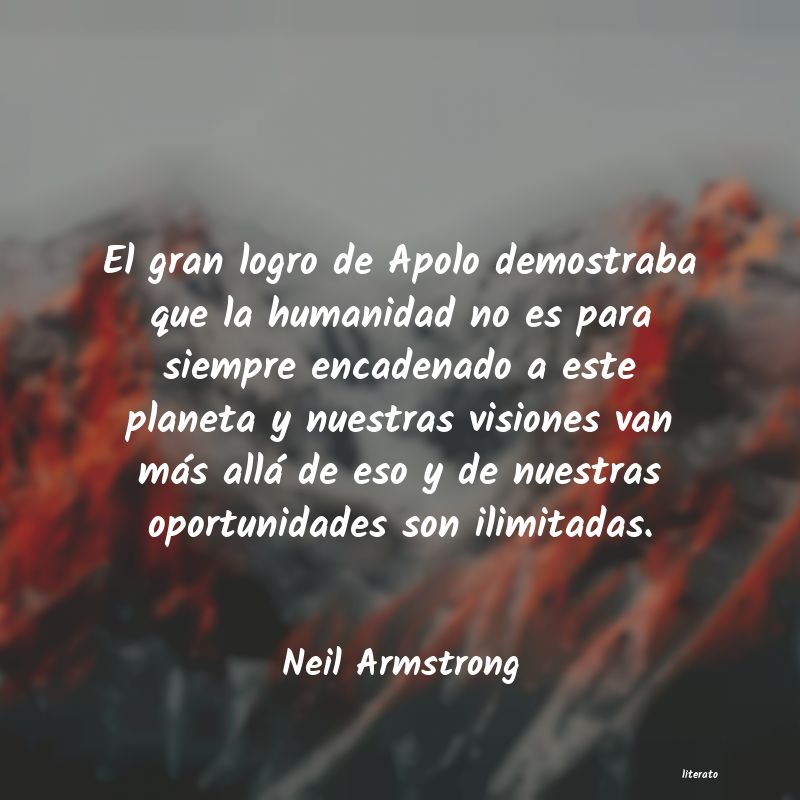 frases de Neil Armstrong