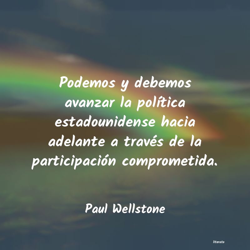 Frases de Paul Wellstone