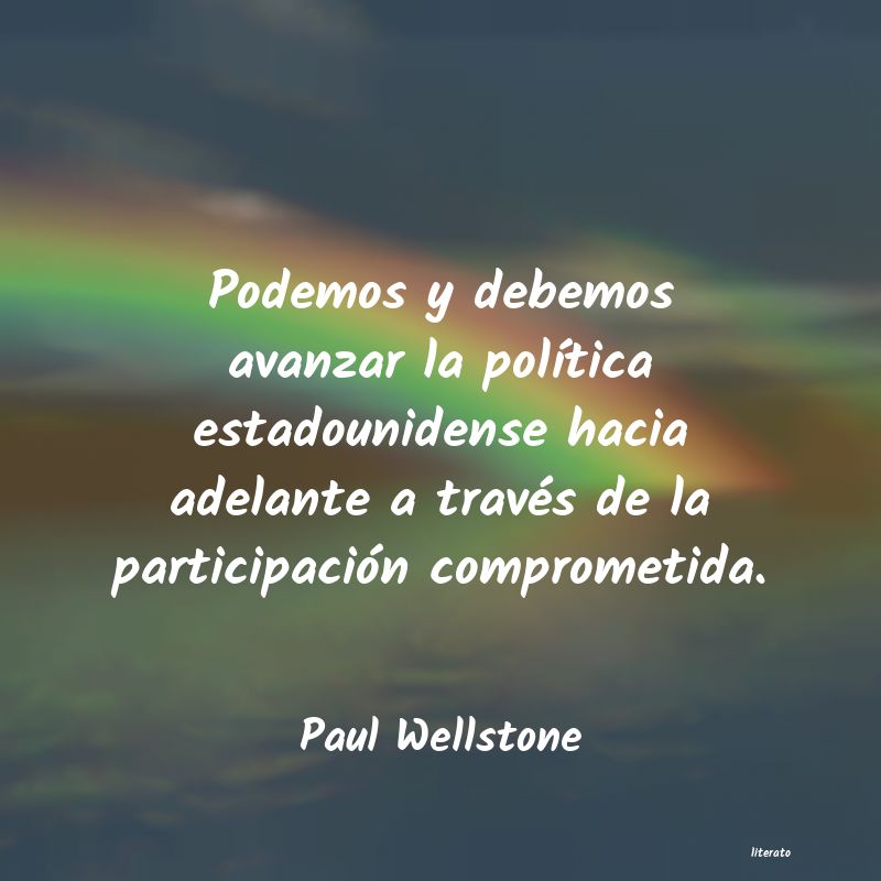 Frases de Paul Wellstone