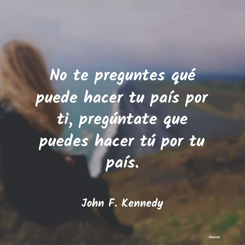 John Kennedy que puede hacer tu por