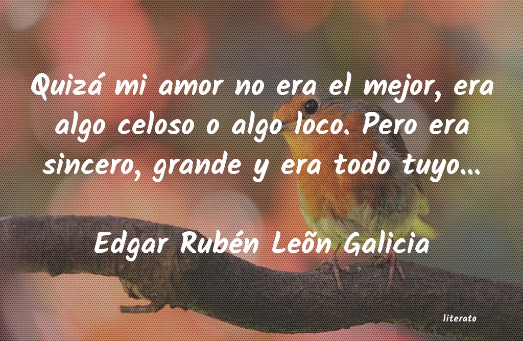 frases de Edgar Rubén Leõn Galicia