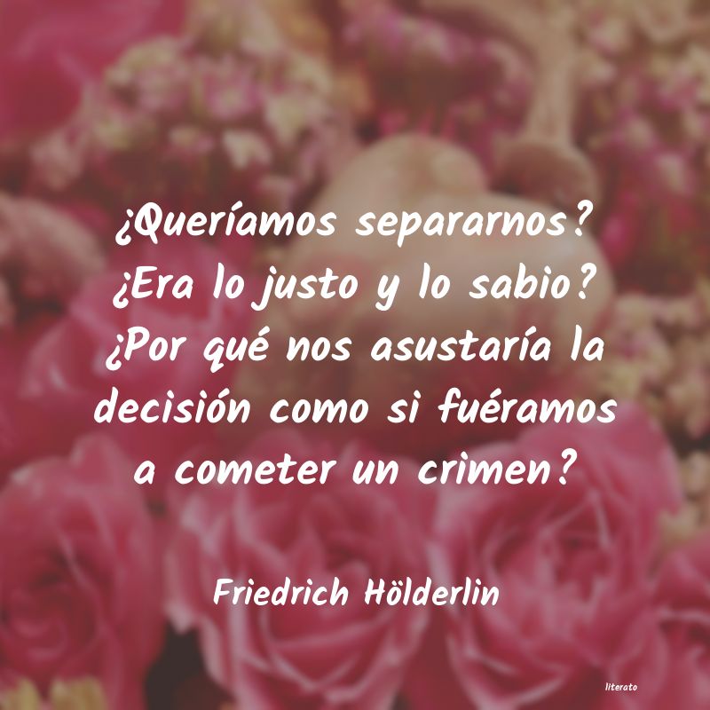 Frases de Friedrich Hölderlin