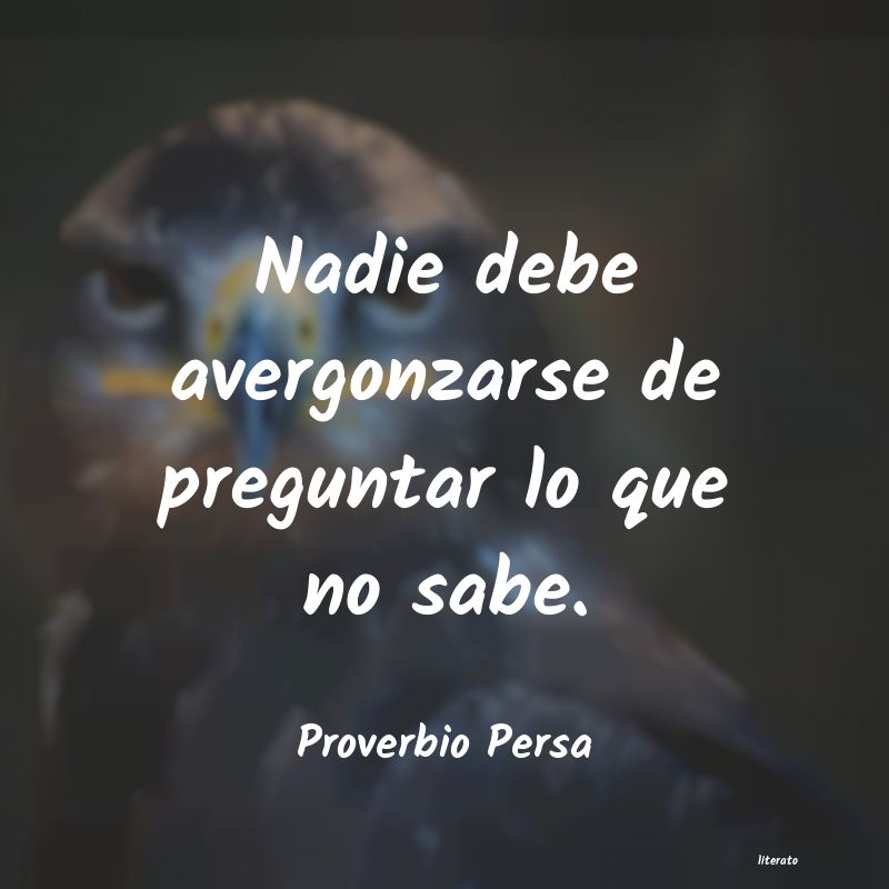 Frases de Proverbio Persa