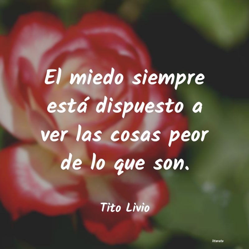 frases de Tito Livio