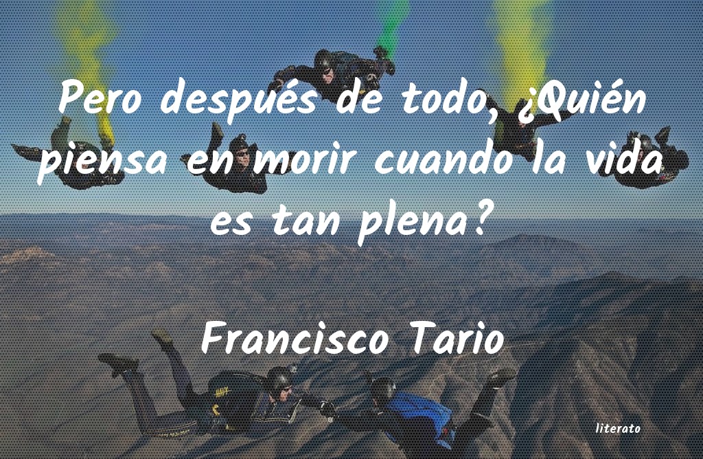 Frases de Francisco Tario