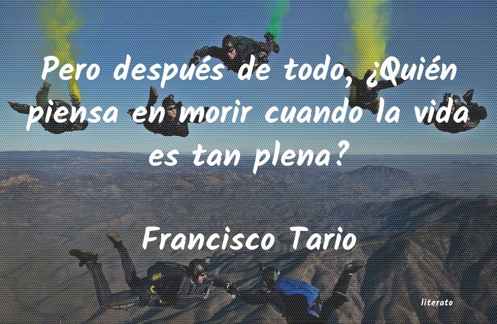 frases de Francisco Tario