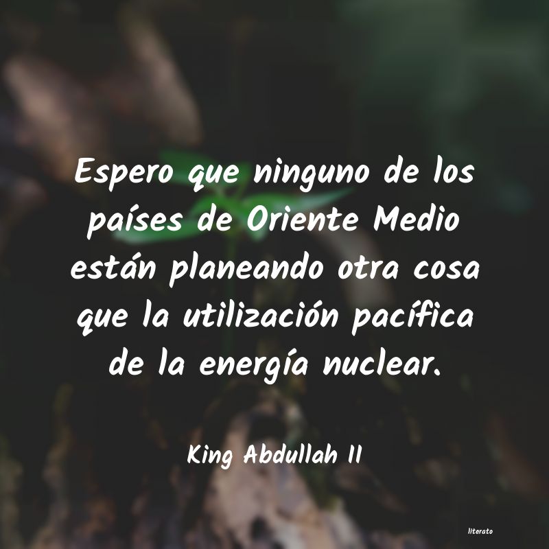 frases de King Abdullah II