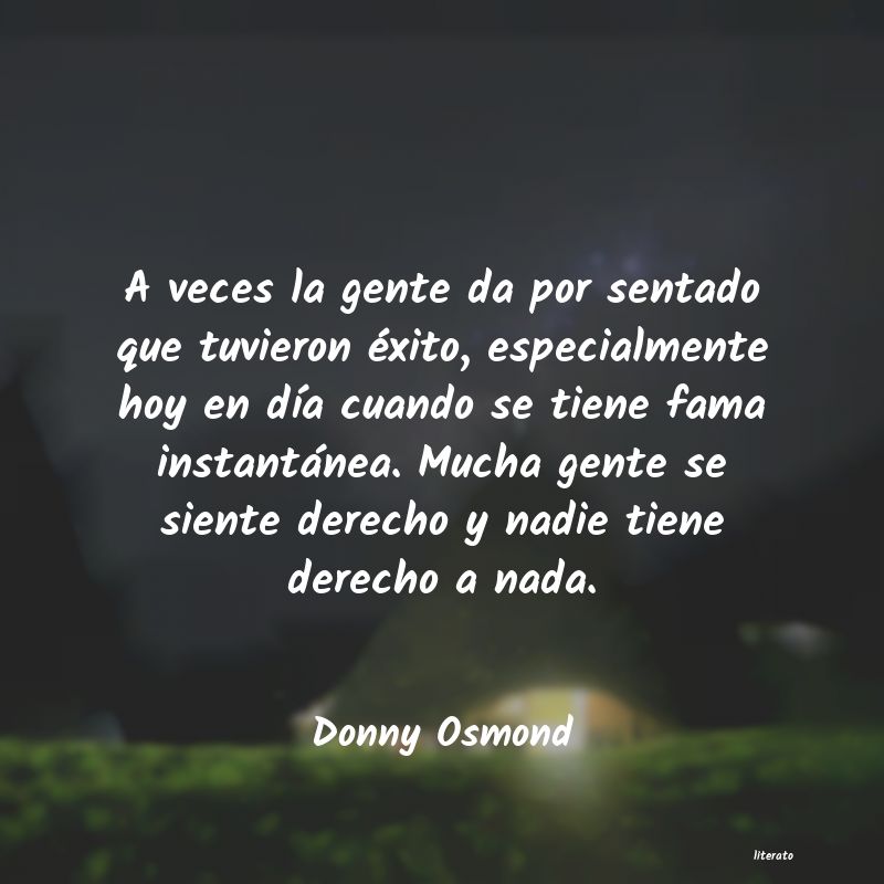 Frases de Donny Osmond