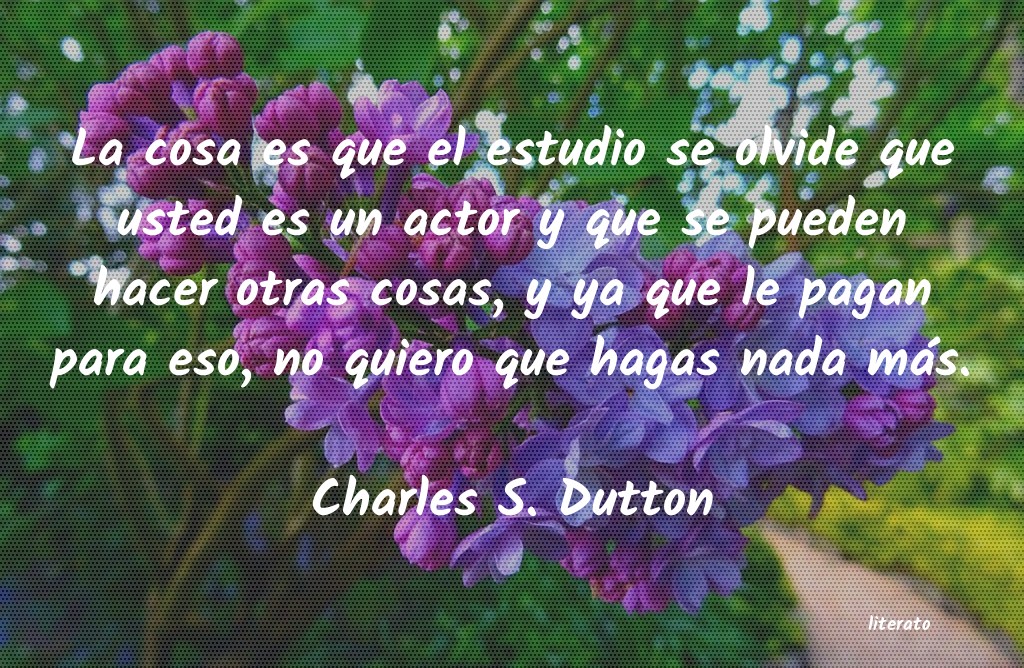 Frases de Charles S. Dutton