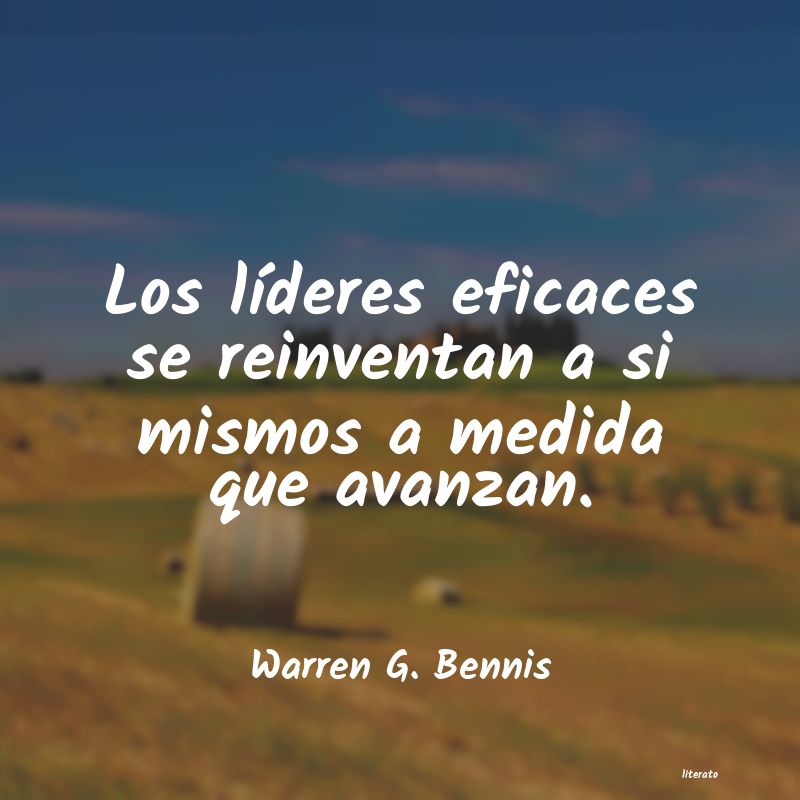 Frases de Warren G. Bennis