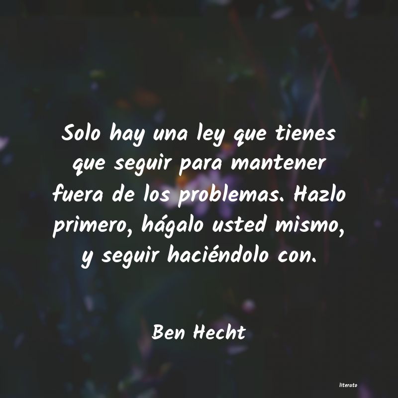 Frases de Ben Hecht