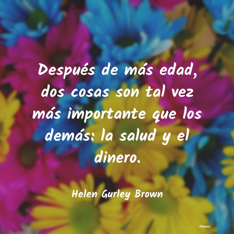 frases de Helen Gurley Brown