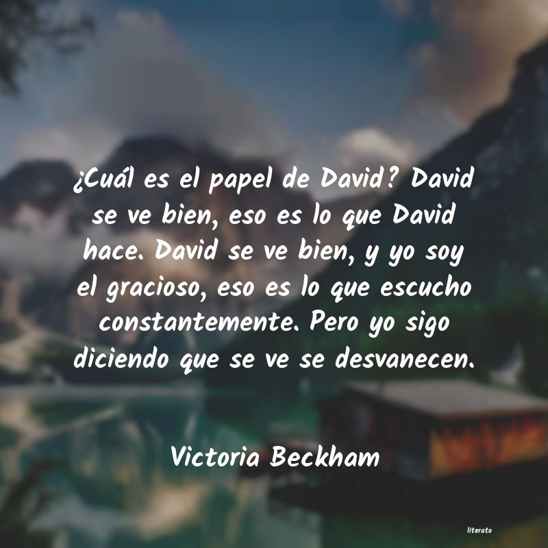 frases de Victoria Beckham