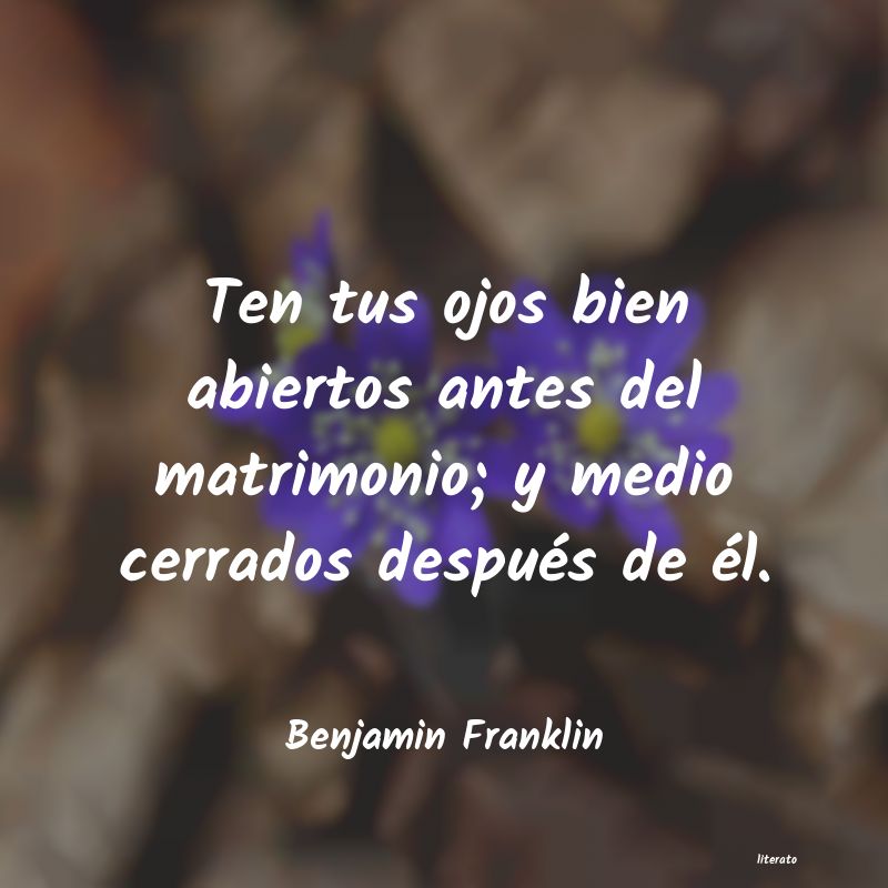 Frases de Benjamin Franklin