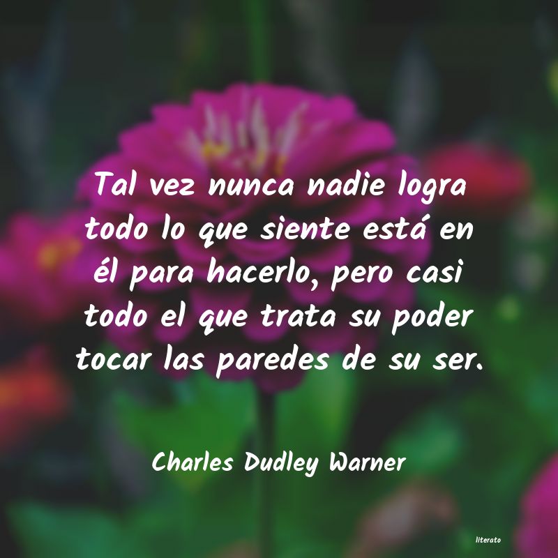 Frases de Charles Dudley Warner