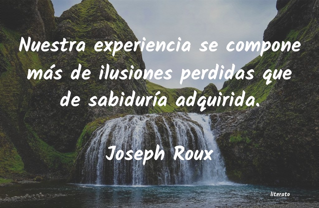 Frases de Joseph Roux