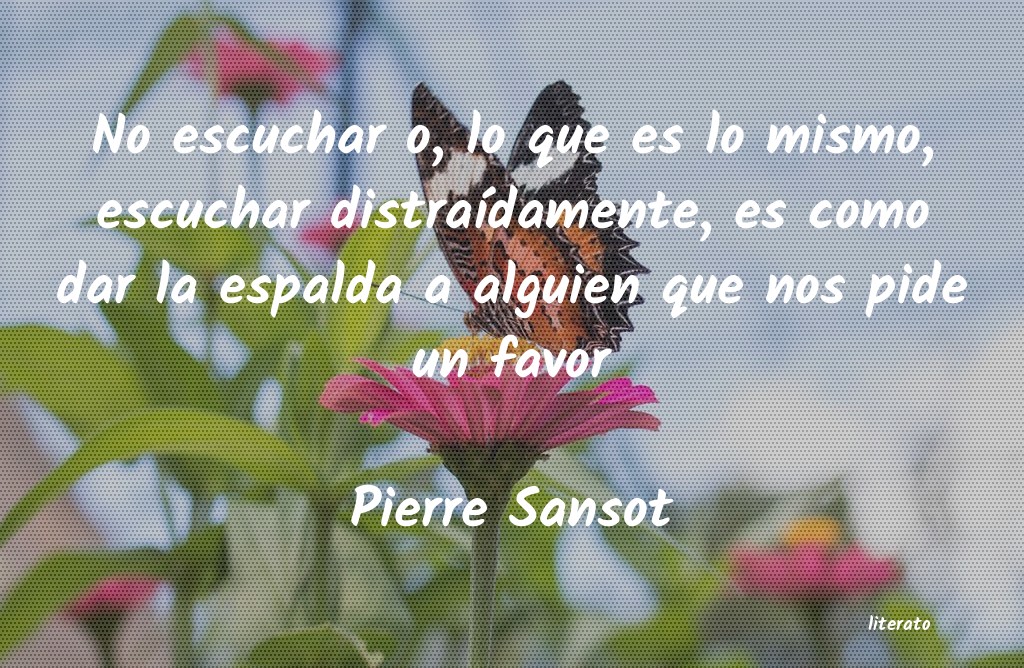 frases de Pierre Sansot