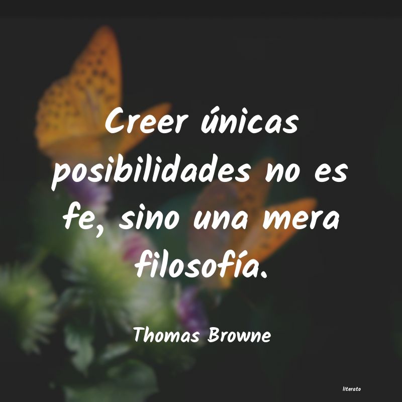 Frases de Thomas Browne