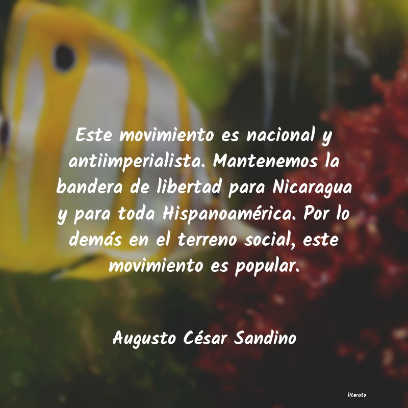 Frases de Augusto César Sandino