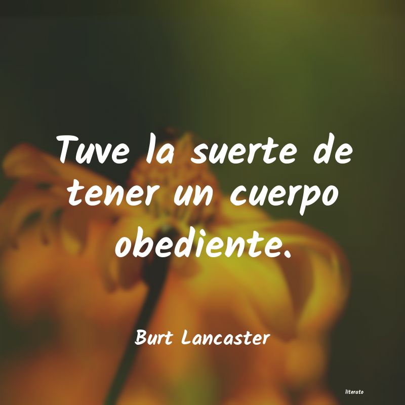 Frases de Burt Lancaster