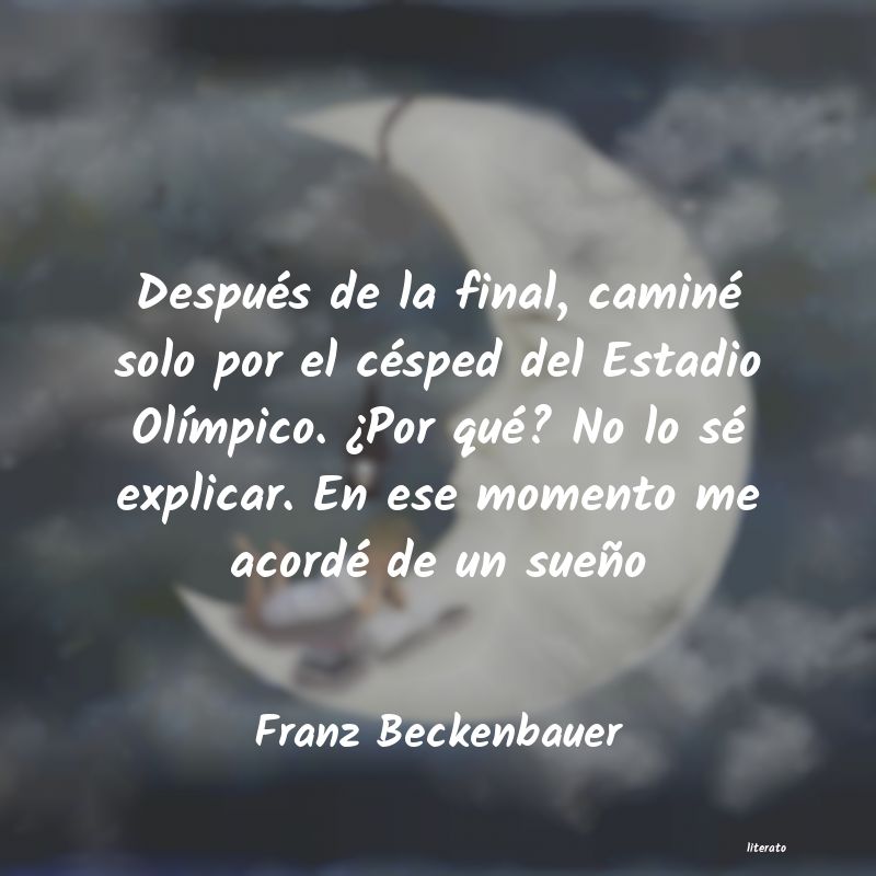 Frases de Franz Beckenbauer