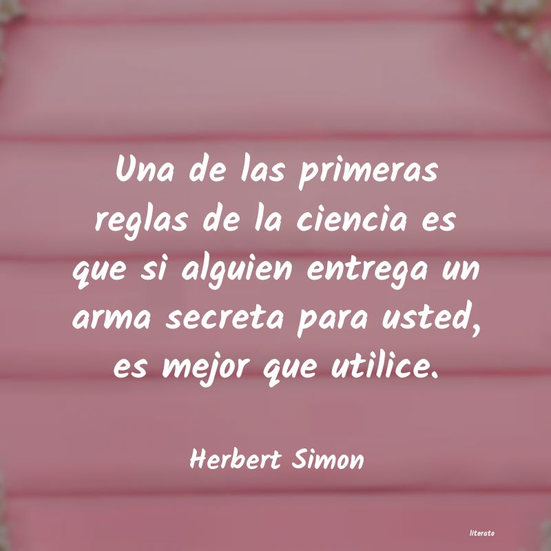 frases de Herbert Simon