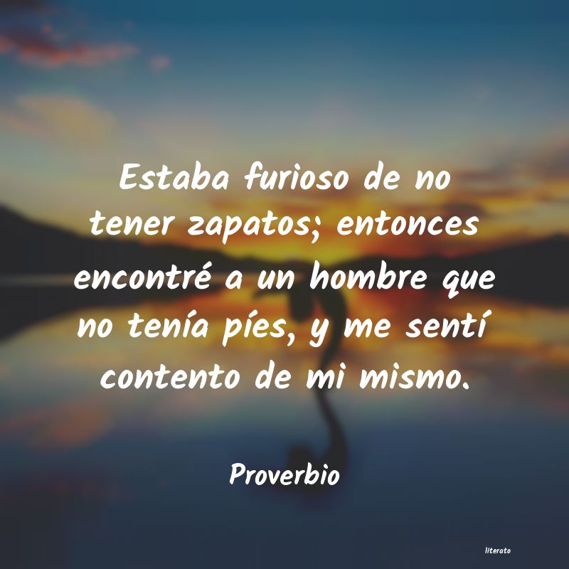 Frases de Proverbio