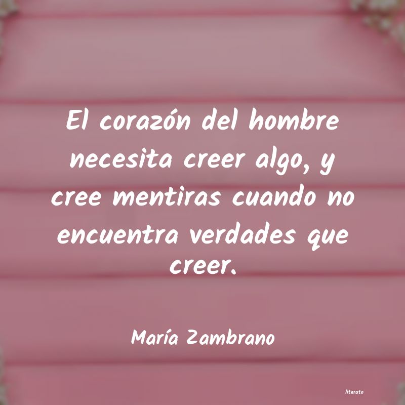 Frases de María Zambrano