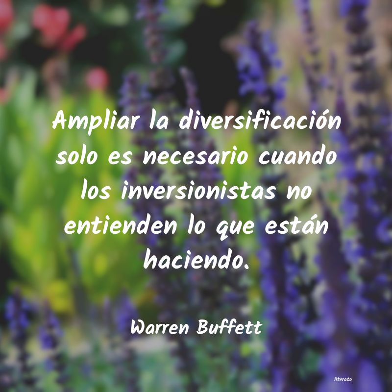 frases de Warren Buffett