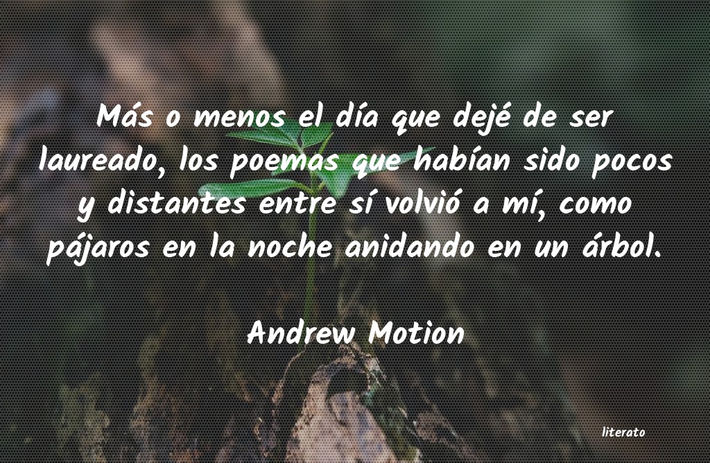 Frases de Andrew Motion