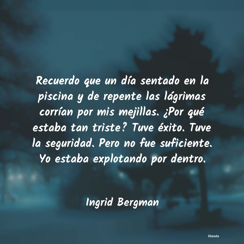 frases de Ingrid Bergman