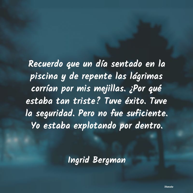 Frases de Ingrid Bergman