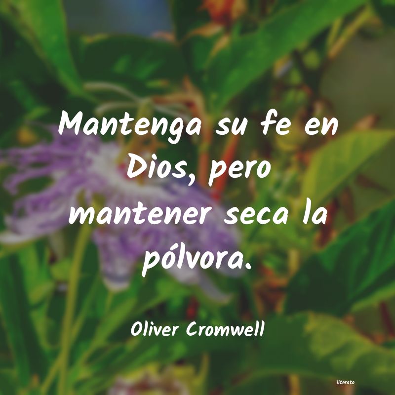 frases de Oliver Cromwell