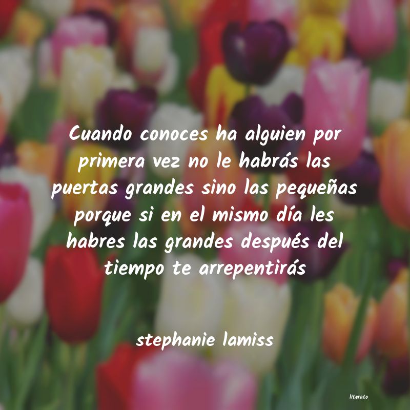 Frases de stephanie lamiss