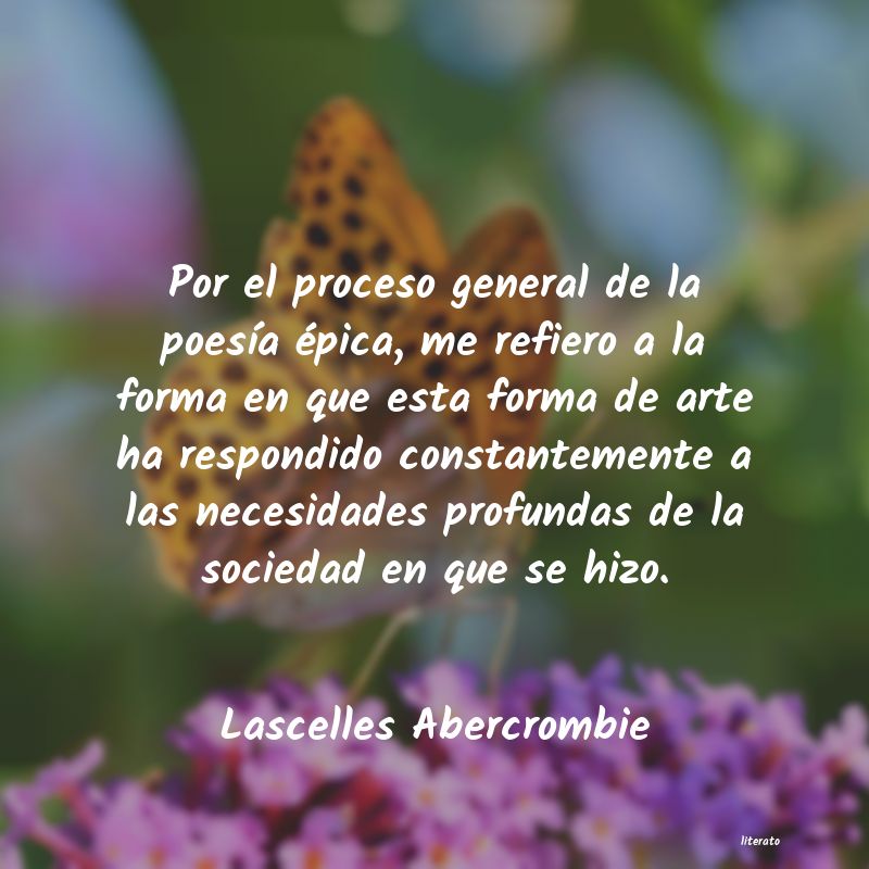 Frases de Lascelles Abercrombie