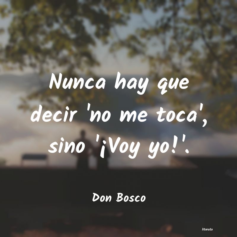 Frases de Don Bosco