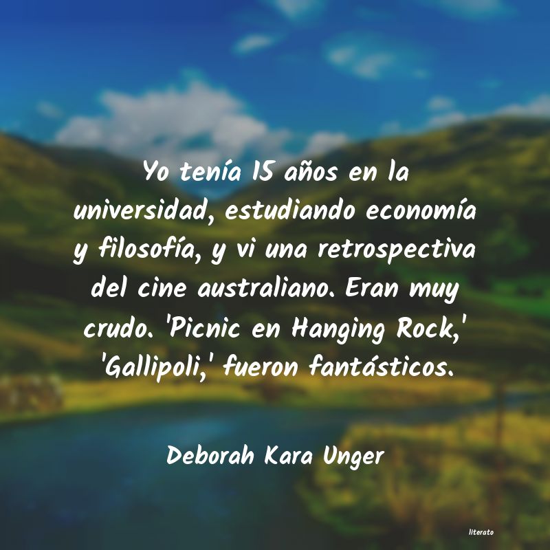 frases de Deborah Kara Unger