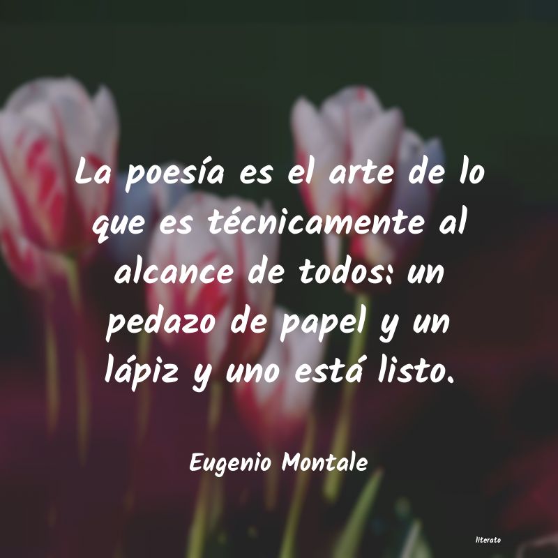 frases de Eugenio Montale