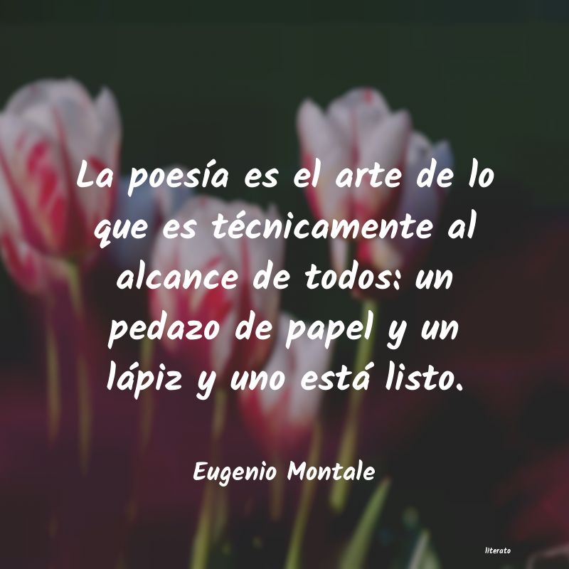 Frases de Eugenio Montale