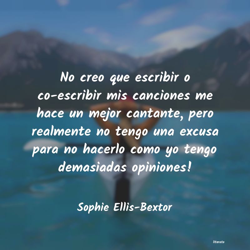 Frases de Sophie Ellis-Bextor