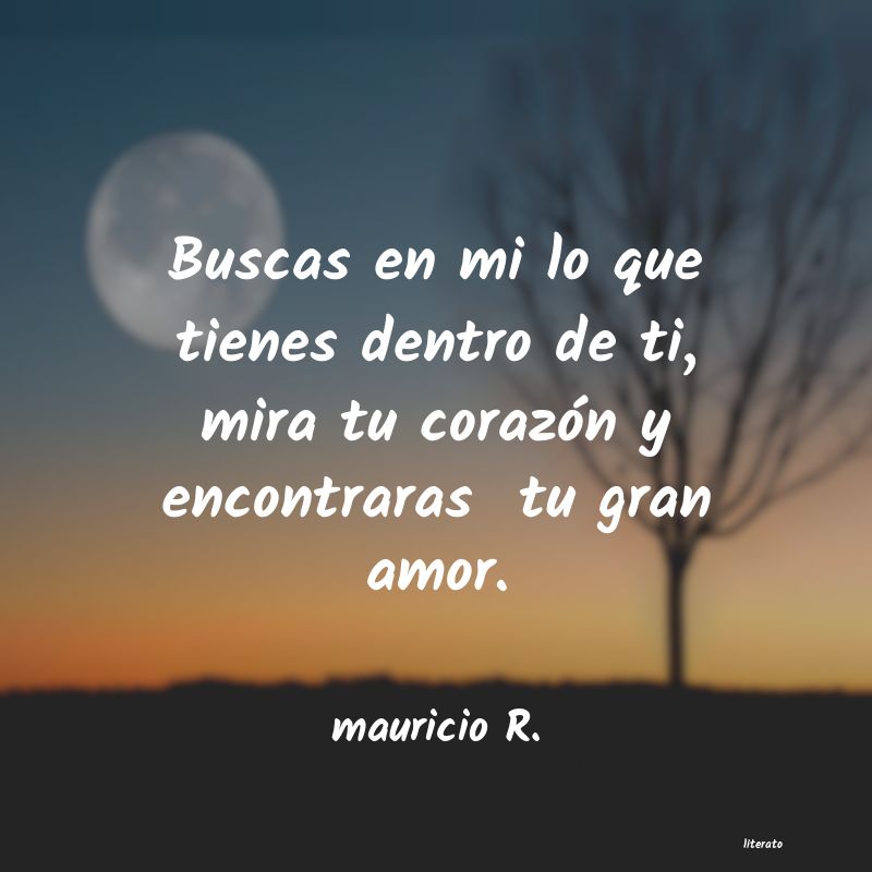 Frases de mauricio R.