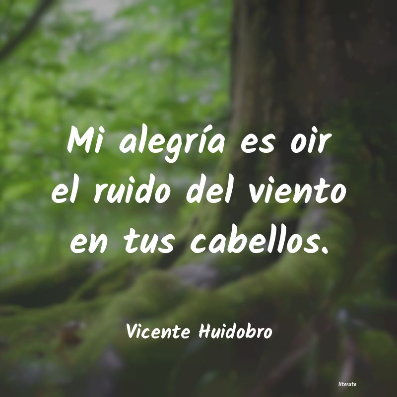 Frases de Vicente Huidobro